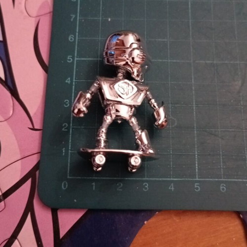 Silver Skeleton figure from Stumble Guys collection like new