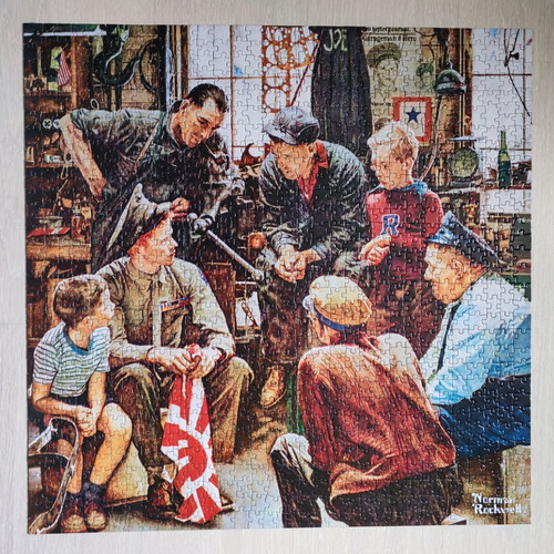 Master Pieces puzzle The Saturday Evening Post Norman Rockwell 1000 pieces like new