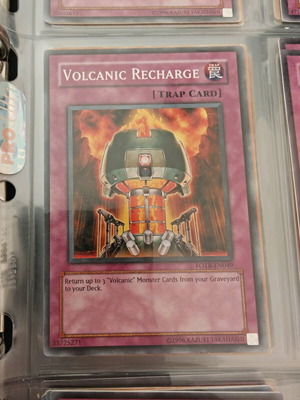 Yu-Gi-Oh card Volcanic Recharge like new