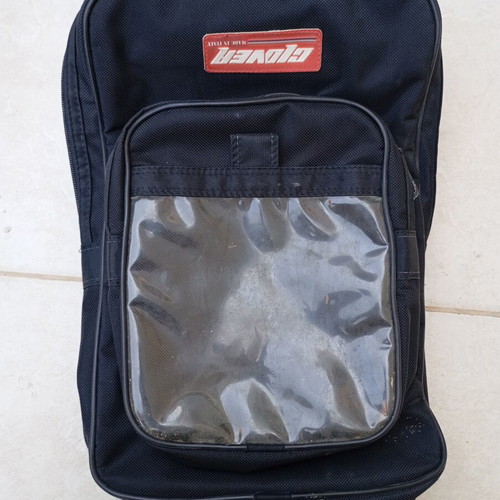 Glover Motorcycle Tank Bag used, spacious main compartment