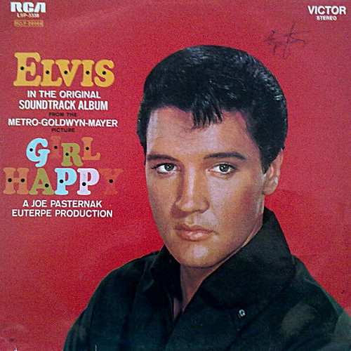 Elvis Presley Girl Happy vinyl record used