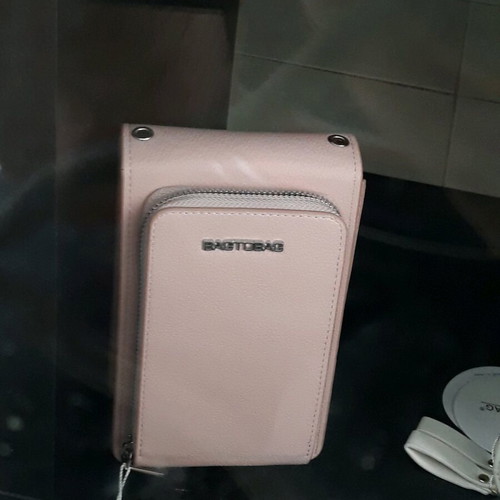 Bag to Bag γυναικείο ροζ τσαντάκι με φερμουάρ και αλυσίδα, καινούργιο