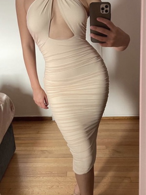 Oh Polly dress tight fit like new, size S