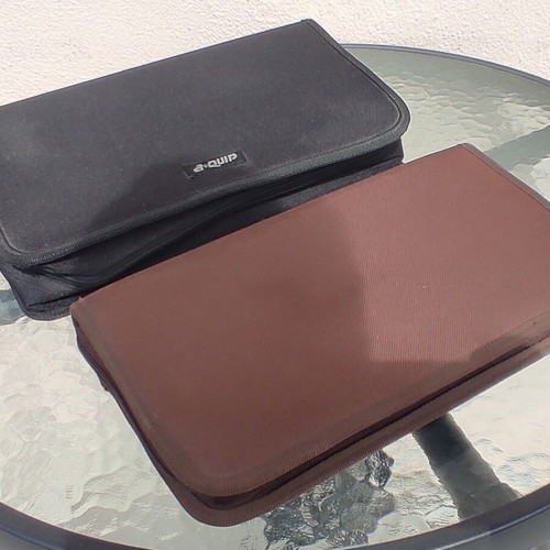CD - DVD cases used, black 96 slots and brown 72 slots