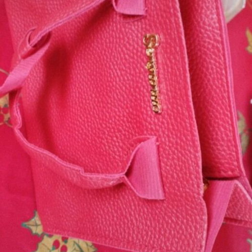 Shein leather handbag new, red-coral