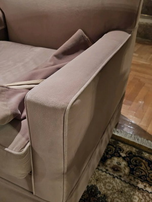 Σαλόνι Βαράγκης μεταχειρισμένο, σετ 6 κομματιών με βελούδινα καλύμματα