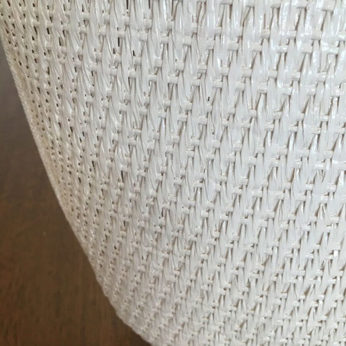 Women's shoulder bag used, synthetic straw