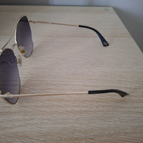 Web Eyewear WE0245 aviator sunglasses used, gold frame, purple lenses
