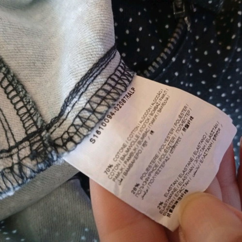Women's black polka dot OVS pants size 42 used