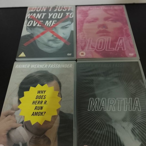 Rainer Werner Fassbinder Volume I 4 DVD set used with English subtitles