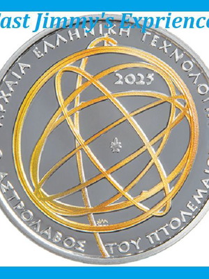 Official Silver Colored Proof 10 Euro Coin Ptolemy Astrolabe new