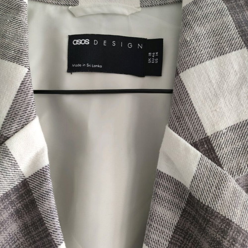 ASOS design checked jacket new, grey and purple