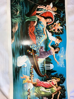 Vintage posters 36x78 from year 77, handwritten