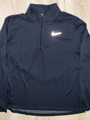 Nike Men's Running Dri-FIT Shirt with Zipper like new Size Large Black
