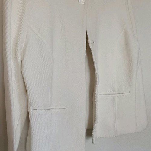 Ecru outerwear used, classic bolero jacket spring
