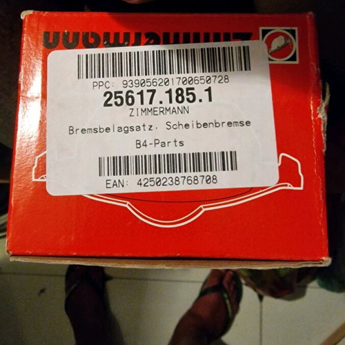 Zimmerman front brake pads for BMW and MINI, new