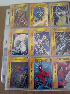 Vintage Marvel Overpower Trading Cards set of 36, new