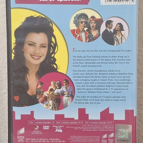 The Nanny DVD set, complete seasons 1, 2 & 3, comedy series