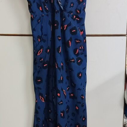 Shein jumpsuit, blue and orange, size L