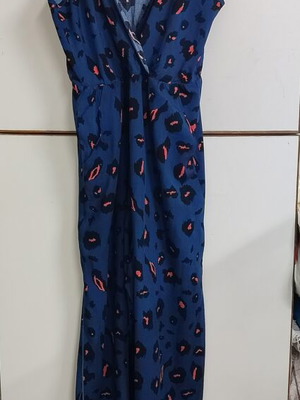 Shein jumpsuit, blue and orange, size L
