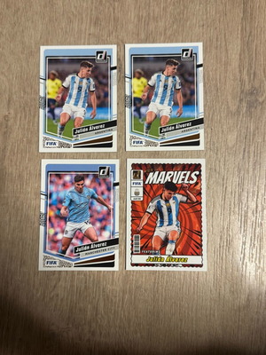 Julian Alvarez Argentina soccer cards new, set of 4