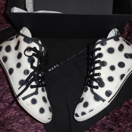 Marc Jacobs sneakers sport style new, size 37, black and white