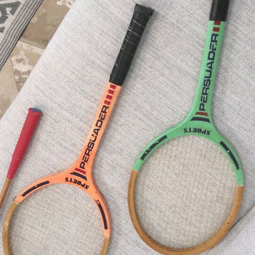 Badminton rackets pack of 3 used Persuader sports vintage