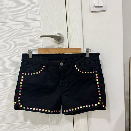Love Moschino denim shorts used, size L, colourful studs