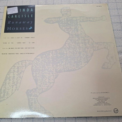 Belinda Carlisle Runaway Horses LP used, rock