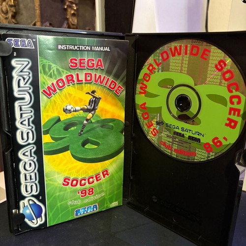 Sega Worldwide Soccer 98 Sega Saturn used with box