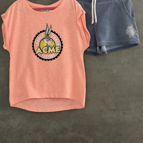 Girls' summer clothing set used, ages 6-8, multicolored, brands included