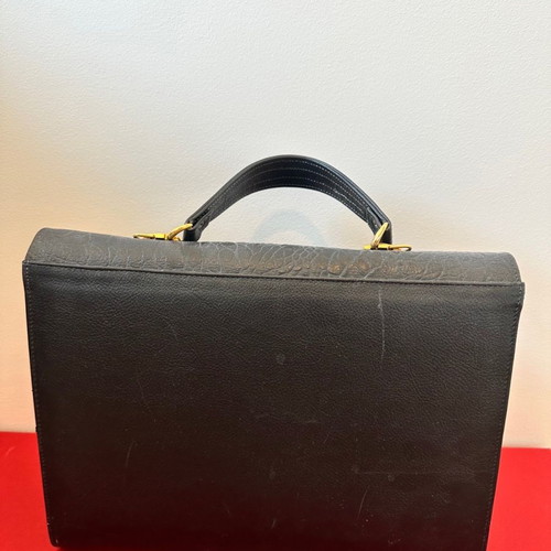 Theodoridis women's black vintage bag used with croco pattern