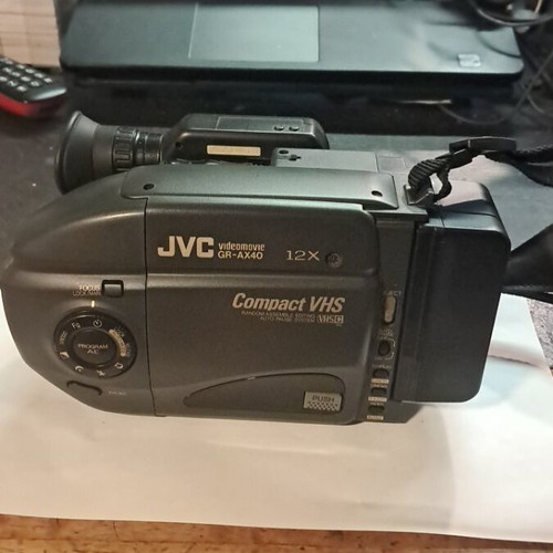 JVC video camera with charger and 2 batteries, used, good condition