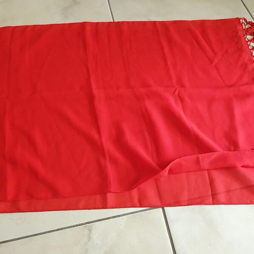 Red pareo new, approx. 1.60m x 0.50m