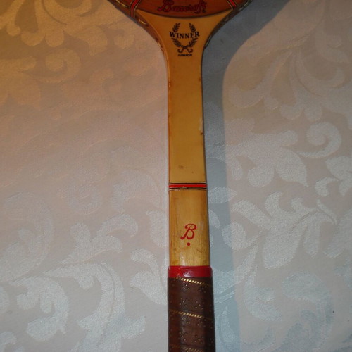 Vintage Wooden Tennis Racket Bancroft "Winner Junior" with Authentic Case – Made in USA
