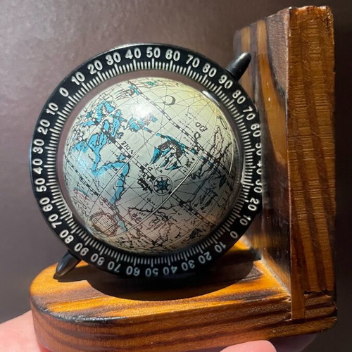 Vintage globe like new on wooden base