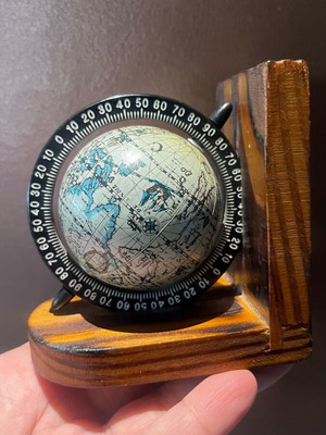 Vintage globe like new on wooden base