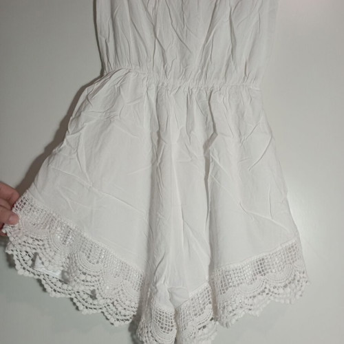 BSB Strapless Salopette white, like new, lined
