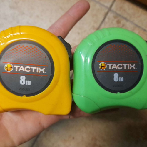 Tactix measuring tapes new, pack of 2