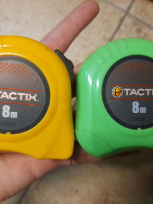 Tactix measuring tapes new, pack of 2