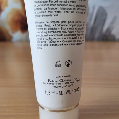 Dior purifying foaming cleanser 125ml new