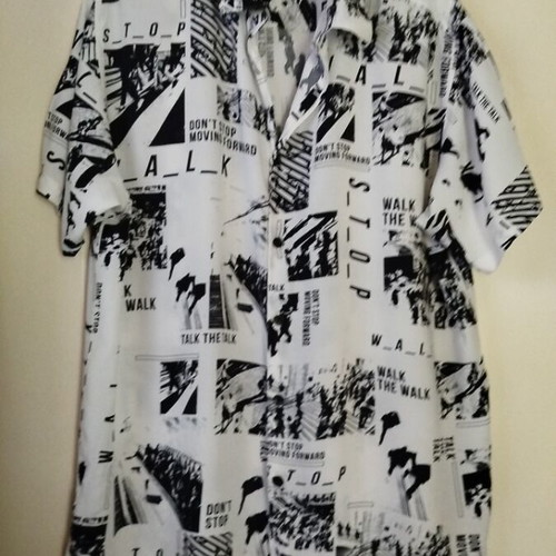 Bershka men's shirt with patterns, like new, size M