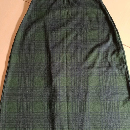 Midi wrap skirt used, blue and green, size M