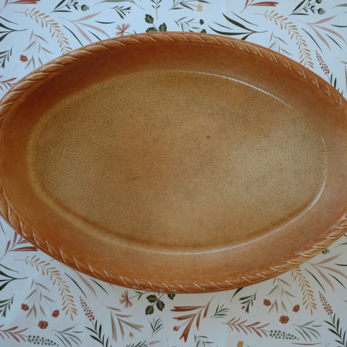 Italian ceramic ovenproof baking dishes used, set of two