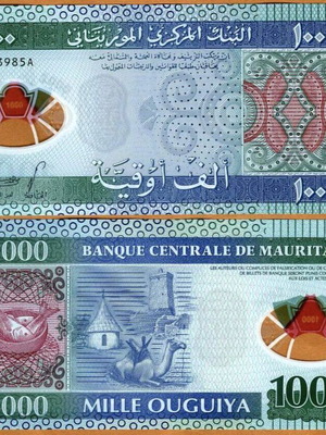 Mauritania 1,000 Ougouiya 2014 polymer banknote new