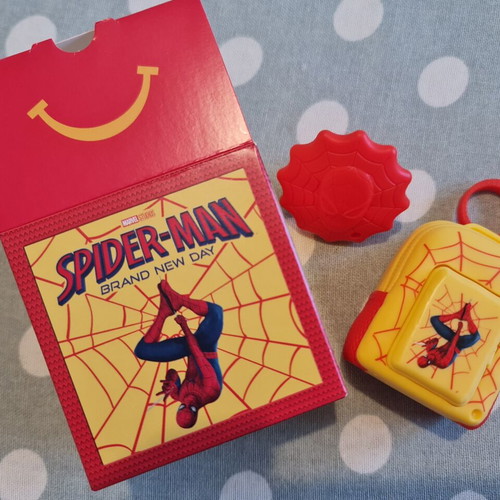 Spider-Man Brand New Day 2026 McDonald's Happy Meal Toy Backpack Keychain new