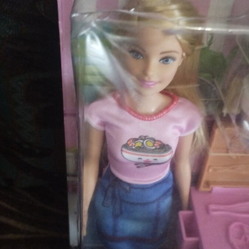 Barbie doll with play dough playset new