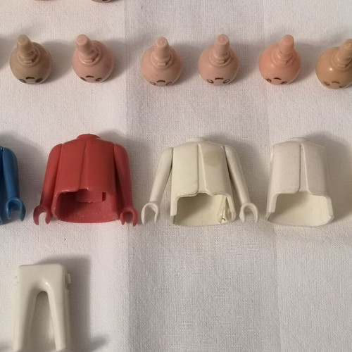 Playmobil pack of used body part spare pieces
