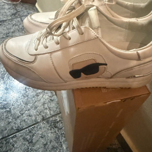 Karl Lagerfeld white athletic shoes like new size 40