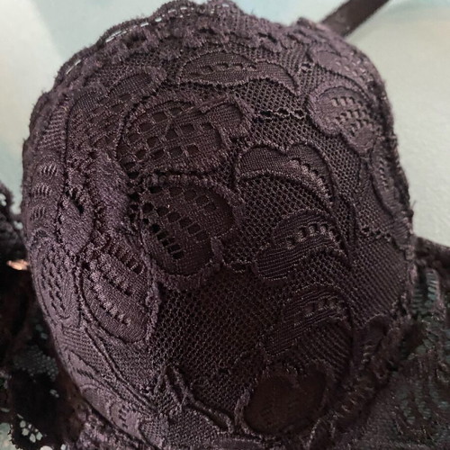 Black Ancona bra with lace like new